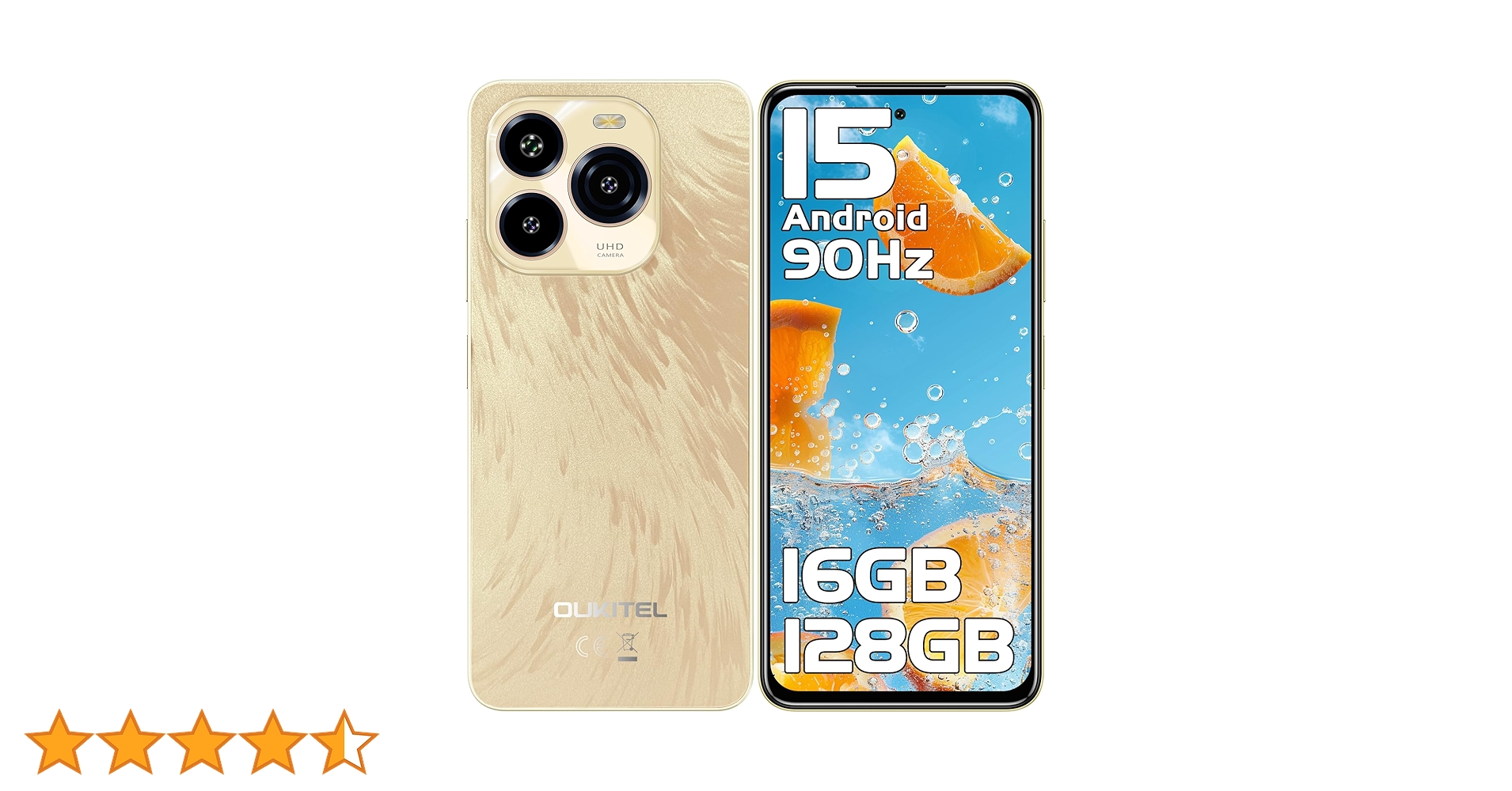 Amazon | [Android 15] OUKITEL C65 SIMフリー スマホ 本体 16GB RAM+